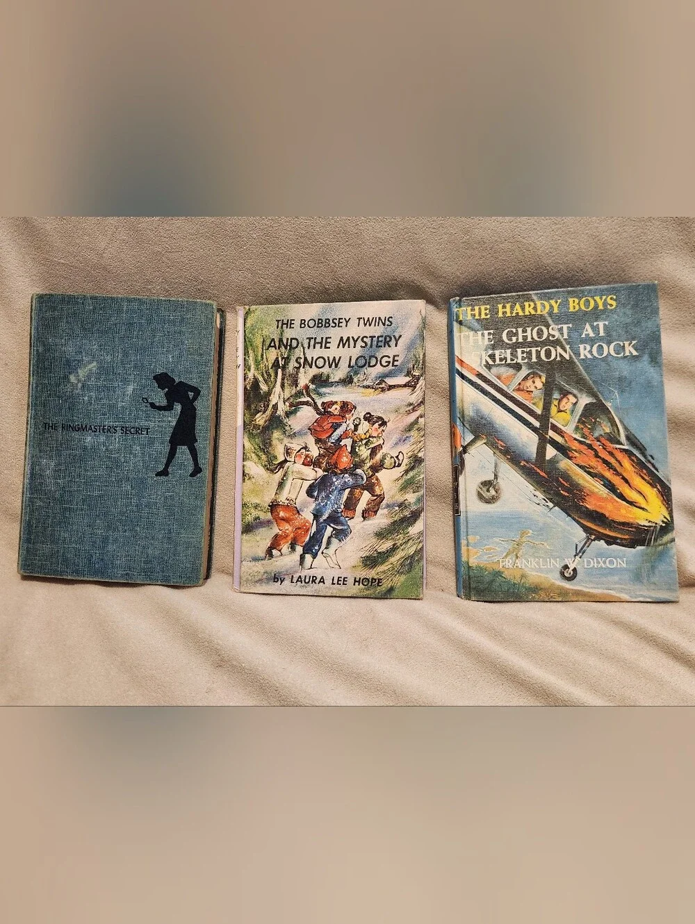 Vintage Mystery Book Lot: Nancy Drew, Hardy Boys, Bobbsey Twins Hardcover 50s